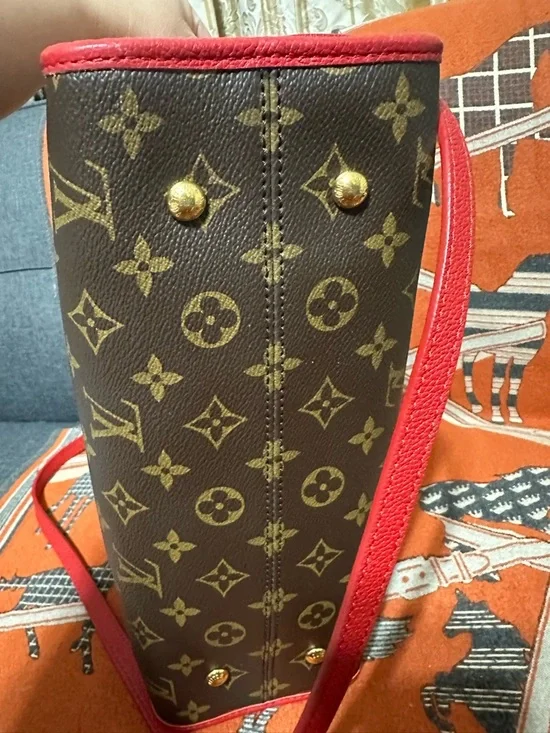 LOUIS VUITTON ❤️🌟SP2187 POPINCOURT PM MONOGRAM W/ RED TRIM BAG⭐️ - Picture 7 of 15